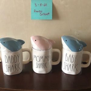 Rae Dunn Shark mug set